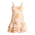 thumbnail image 5 of Madden NYC Women's Floral Print Tiered Ruffle Mini Dress, Sizes XXS-XXL, 5 of 5