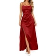 thumbnail image 2 of EliteGoogv Womens Dresses Spaghetti Strap Off Shoulder Long Dresses For Women Side Slit Flowy Fit Summer Dresses Date Night Vacation Party Dresses RD2, 2 of 5