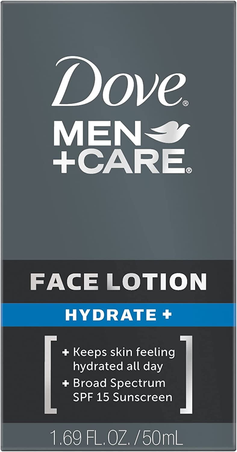 Dove Men+Care Hydrate + SPF 15 Sunscreen Face Lotion - 1.69 Oz (Pack of 3)