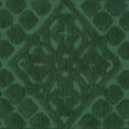 thumbnail image 3 of Collections Etc Royalty Elegant Scroll and Checkered Pattern Chenille Bedspread with Fringe Border, Emerald, Full, 3 of 5