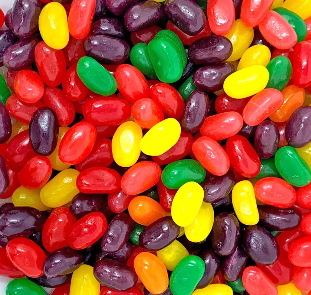 SweetGourmet Jumbo Assorted Fruits Jelly Beans | Bulk Unwrapped | 3 ...