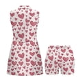 thumbnail image 4 of Yuyamidu Red Heart Print Womens Golf Dress Valentine's Day Womens Golf Outfit with Pocket Separate Shorts Athletic Workout Exercise Dress Moisture Wicking Summer Outfits Size S, 4 of 7