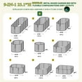 thumbnail image 2 of VEIKOUS 23.1"H Outdoor Metal Garden Bed, 9-in-1 Galvanized Steel Planter Box for Vegetable, Herb and Flower, Green, 2 of 14