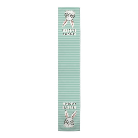 

Creative Products Bunny With Glasses 16 x 72 Poly Twill Table Runner
