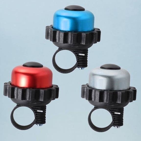 GOOHOCHY Vintage Style Bike Bell Set of 3 in Assorted Colors, Aluminum Alloy Accessories for Cycling