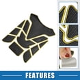 thumbnail image 3 of Universal 3D Motorcycle Gas Tank Decal 7.68''x5.63'' Gas Tank Protector Sticker Fuel Oil Gas Tank Pad Protector Sticker Decal PVC Rubber Black Yellow, 3 of 7