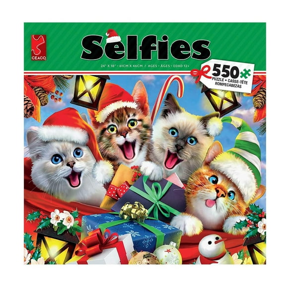 Ceaco Selfies 550-Piece Puzzle Cats in Hats