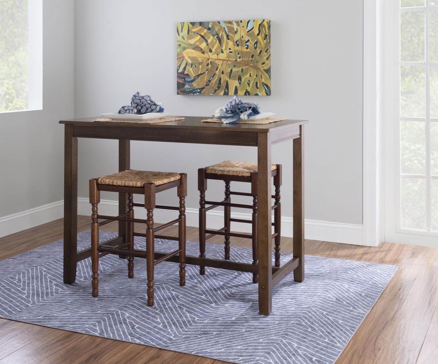 Table de pub Warren à hauteur de comptoir, rustique