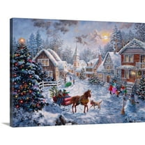 Great BIG Canvas Holiday Landscapes Painting Contemporary