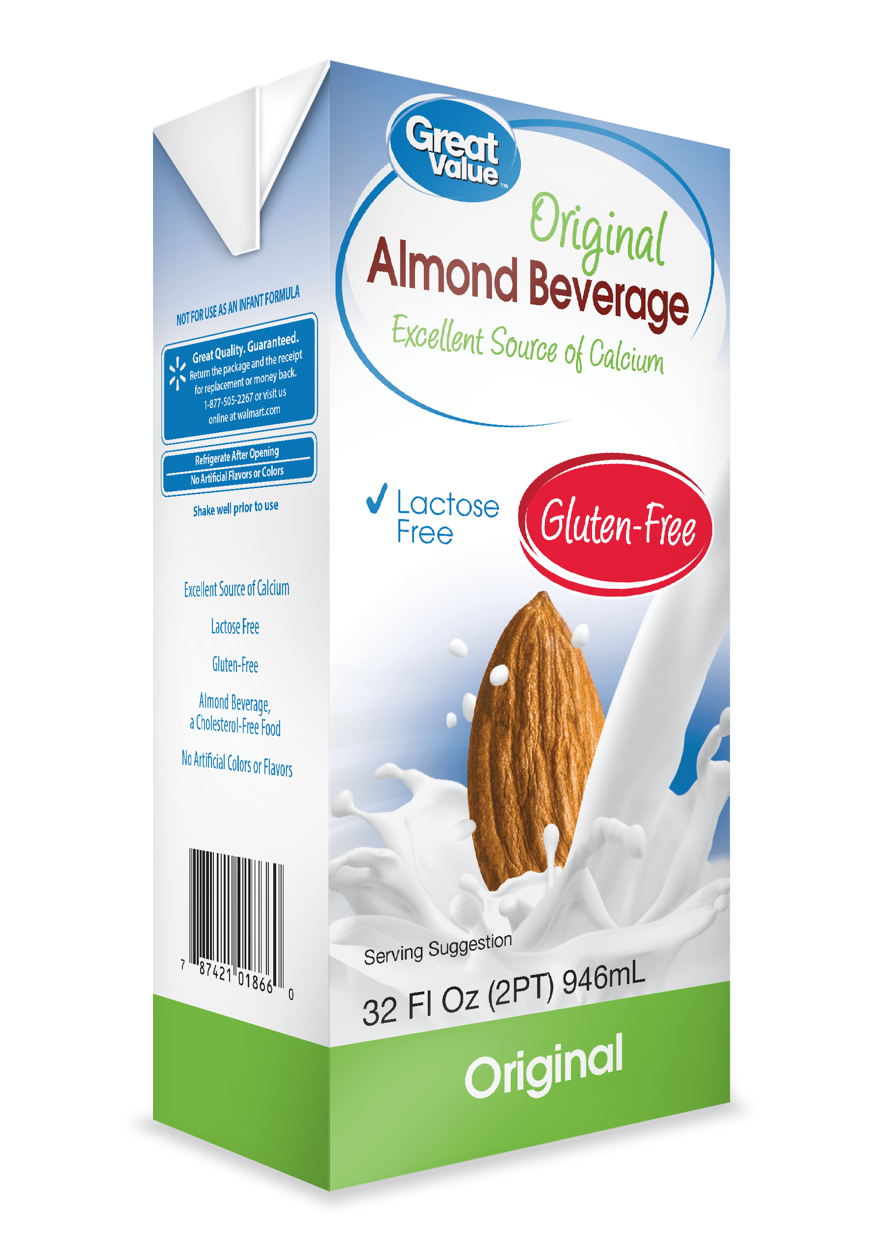 Great Value Original Uht Almondmilk