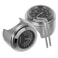 thumbnail image 4 of Ortofally 2pcs/set 22-25mm Motorcycle Handlebar Dial Clock and Thermometer for (Black), 4 of 11