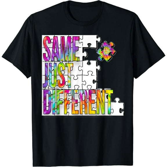 Autistic Clothing For Adult Men, Women & Kids With Autism T-Shirt Black Large
