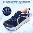 thumbnail image 5 of MAYKX Women’s Walking Shoes with Wide Toe Box & Arch Support, Orthotic Sneakers for Plantar Fasciitis, Breathable Mesh Rocker Sole Casual Shoes, 5 of 6