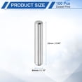 thumbnail image 2 of 100Pcs 4mm x 22mm Dowel Pins, 304 Stainless Steel Shelf Support Peg Pin, Silver, 2 of 7