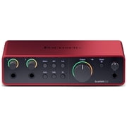 Focusrite Scarlett 2i2 4th Gen USB Audio Interface with Headphones and Cables