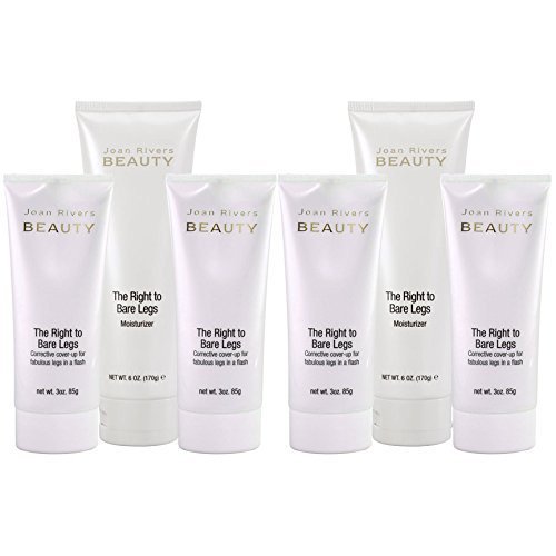 Joan Rivers The Right To Bare Legs 4 Concealers Tan and 2 Moisturizers,