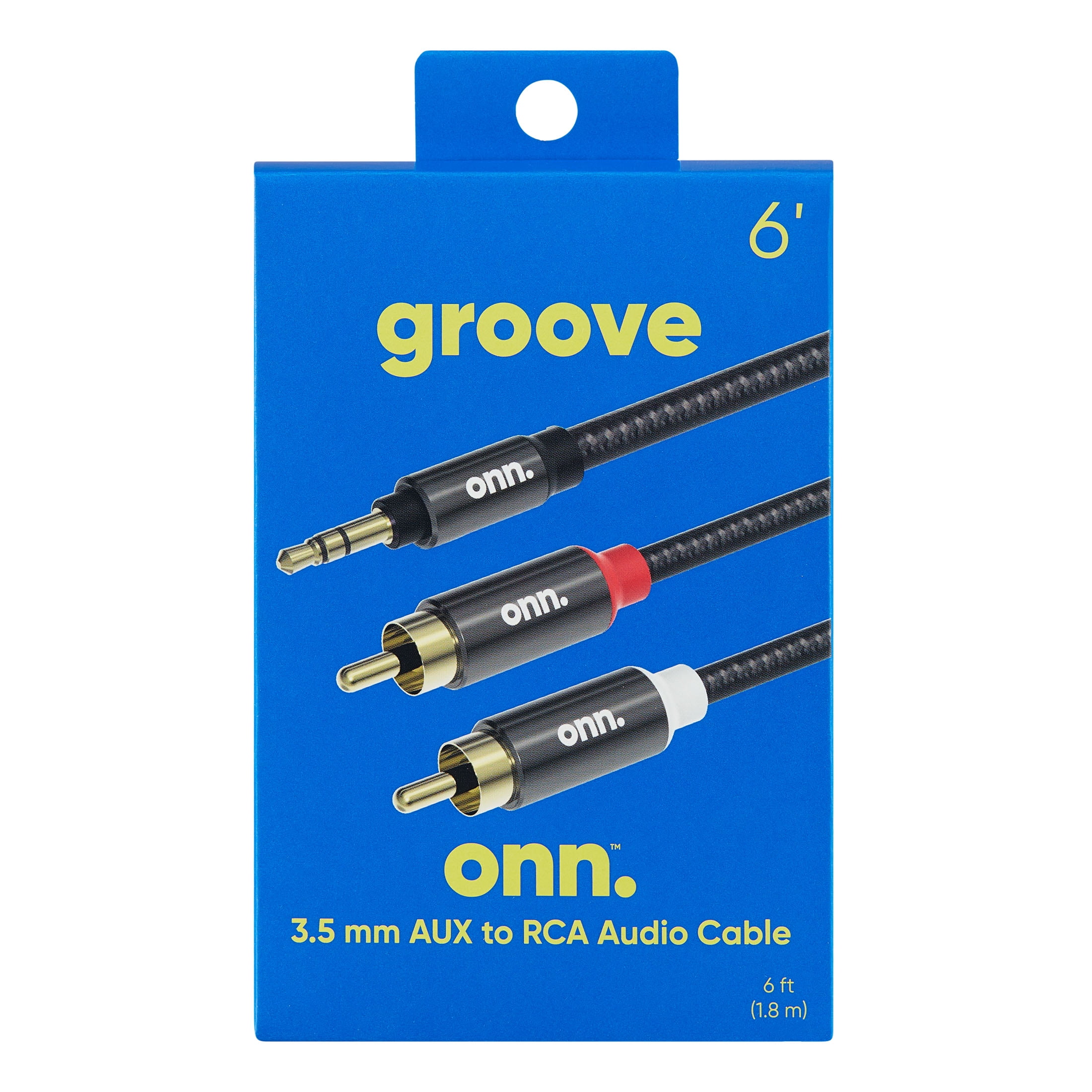onn. 6' Stereo Audio Cable