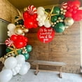 thumbnail image 3 of Beyondtrade 133pcs Red Green White Balloons Garland Arch Kit for Christmas Party Scene Decor Arrangement, 3 of 9