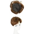 thumbnail image 1 of Yanonmyfd Short Hair Toppers with Bangs 7" x 7" for Women with ThinningHair Synthetic Wigs for Women with Thinning Hair(Grey), 1 of 14