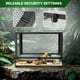 thumbnail image 3 of Terrario Antifugas con Ventilación Ajustable y 4 Cierres de Seguridad - 91x46x46 cm - Vidrio Templado 4.8mm - Base Impermeable para Reptiles, Anfibios, Insectos y Arañas- Especificación: 67 galones, 3 of 8