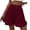 #03Wine, variant on Shorts for Women Dressy Casual High Waist Ruffle Hem Wide Leg Short Loose Elegant Summer Vacation Shorts with Pocket Blue XL