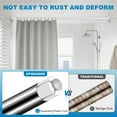 thumbnail image 6 of BEAMNOVA No Drill Telescopic Shower Curtain Rods, 44"-75" Adjustable Tension Rod, Rust-Resistant Stainless Steel for Windows Bathroom, White (2 Pack), 6 of 8
