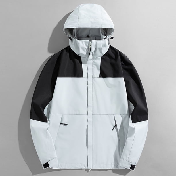 Chaquetas y abrigos casuales con capucha de manga larga para mujer, con gorra desmontable y resistente al viento, gruesa, tres en uno, para deportes al aire libre, cálida, para mujer.