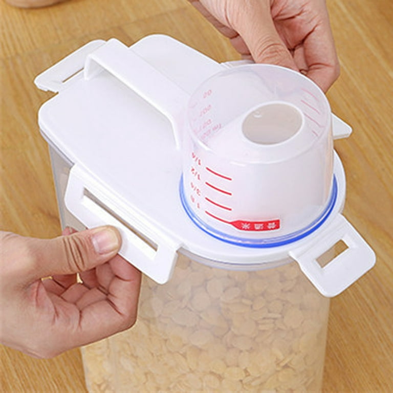 Housoutil 20pcs Rice Cooker Measuring Cup Clear Plastic Container  Transparent