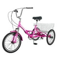 thumbnail image 2 of Lilypelle 20 Inch Adult Tricycles Folding Tricycle 3 Wheel Bikes 7 Speed Trike with Shopping Basket for Seniors, 2 of 15
