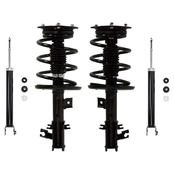 Front and Rear Strut Coil Spring Assembly Set of 4 - Compatible with 2009 - 2014 Nissan Maxima 2010 2011 2012 2013
