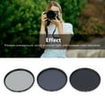 thumbnail image 4 of ND Filter Kit, ND2 ND4 ND8 Filters with Filter Pouch Neutral Density Filter and Accessory Kit HD Multi Layer Coating Anti Overexposure Anti Scattered Light Anti Scratch for Shootin, 4 of 7