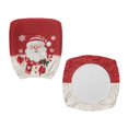 thumbnail image 2 of CHAQLIN Office Chair Covers Santa Claus Pattern with Comfy Decorative Office Chair Slipcover for High Back Chair, 2 Piece Desk Chair Cover, 2 of 8