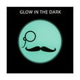 thumbnail image 4 of Pair of Mustache and Monocle Glow In The Dark Ear Plugs - 6 Gauge to 7/8", 4 of 4