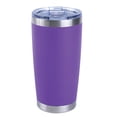 thumbnail image 1 of Vasos de Acero Inoxidable - Termo Tumbler | Vaso Térmico de 20oz - 600ml | Mantiene la Temperatura Entre 8 y 24 Horas - Bebidas Frías y Calientes | Tapa Antiderrame - Ideal para violeta 20oz - 600ml NORDAY 20TBLACK, 1 of 6