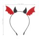 thumbnail image 4 of FELTECHELECTR Diadema de diablo para Halloween, tocado con cuernos de diablo, diadema de diablo para disfrazarse, 4 of 4