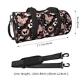 thumbnail image 4 of KLL Butterflies1 Duffle Bag For Men Women Sport Gym Fitness Tote Travel Training Workout Basketball Football Weekender, 4 of 8