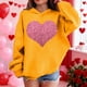 thumbnail image 4 of Sudadera con capucha y estampado de corazón de San Valentín, sudadera de manga larga para niños y niñas, chaqueta para niñas de talla mediana y grande., 4 of 7