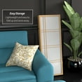 thumbnail image 3 of Red Lantern 4 ft. Short Double Cross Shoji Screen - Natural - 5 Panels, 3 of 6