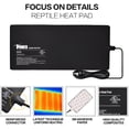 thumbnail image 3 of 8 by 18-Inch 24 Watt Reptile Heat Pad Under Tank Terrarium Heater Heat Mat for Small Animals, 3 of 7