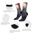 thumbnail image 3 of Logiee Cartoon Art Skull Print Adult Socks for Men & Women,Calf Socks, Ankle Socks,Boots Socks,Breathable Casual Sock,Unisex Crew Socks, 3 of 6