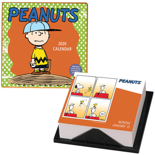 Peanuts Day To Day Desk Calendar Walmart Walmart