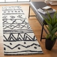 thumbnail image 3 of SAFAVIEH Metro Jarred Diamond Area Rug, Black/Ivory, 5' x 8', 3 of 10