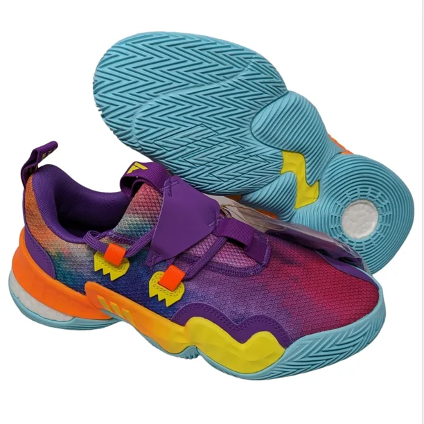 Adi-das Trae Young Signature Series Men's Size 9 Tie Dye Basketball Shoes HR1607
