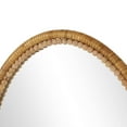 thumbnail image 5 of DecMode 20" x 28" Brown Wrapped Wall Mirror with Beaded Frame, 5 of 9