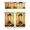 Colorful-9, variant on Kitchen Curtains 36 Inch Short - 3 Panel Set, Rod Pocket Window Curtain with Boho Vintage Mushroom Print, 100% Polyester for Farmhouse, Cafe, Kitchen, Bedroom, Easy Wash
