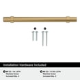thumbnail image 4 of Amerock Central 6-5/16 inch (160mm) Center-to-Center Champagne Bronze Cabinet Pull, 25 Pack, 4 of 4