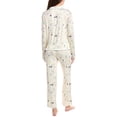 thumbnail image 2 of Honeydew womens  2pc All American Long Pajama Set, m, White, 2 of 3