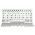 thumbnail image 1 of Azar Displays 900988-WHT 48" x 24" Pegboard Organizer Kit in White, 1 of 8