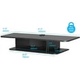 Floating TV Stand Wall Mounted 2 Tier Floating Entertainment Under TV