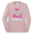 thumbnail image 2 of I'm Tougher Than Cancer Mens Long Sleeve Shirt, Light Pink, Small, 2 of 3